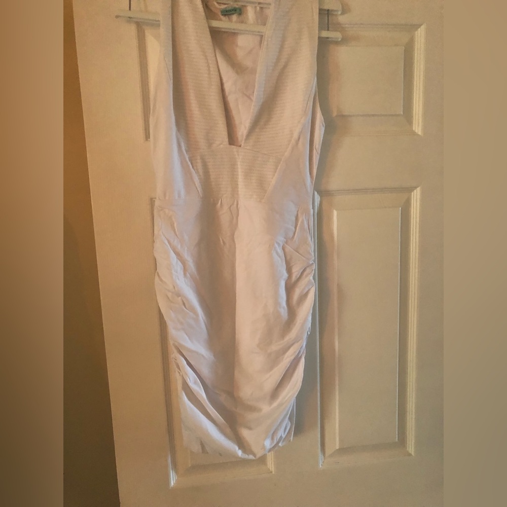 Sexy White ladies mini dress